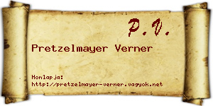 Pretzelmayer Verner névjegykártya